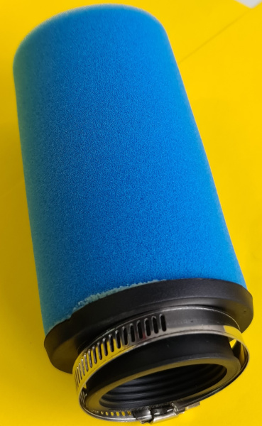 Фильтр воздушный нулевик #5 (d=42mm) поролон черный / синий