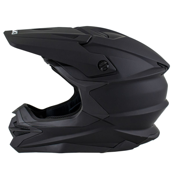 Шлем (кроссовый) Ataki JK801А Solid черный матовый