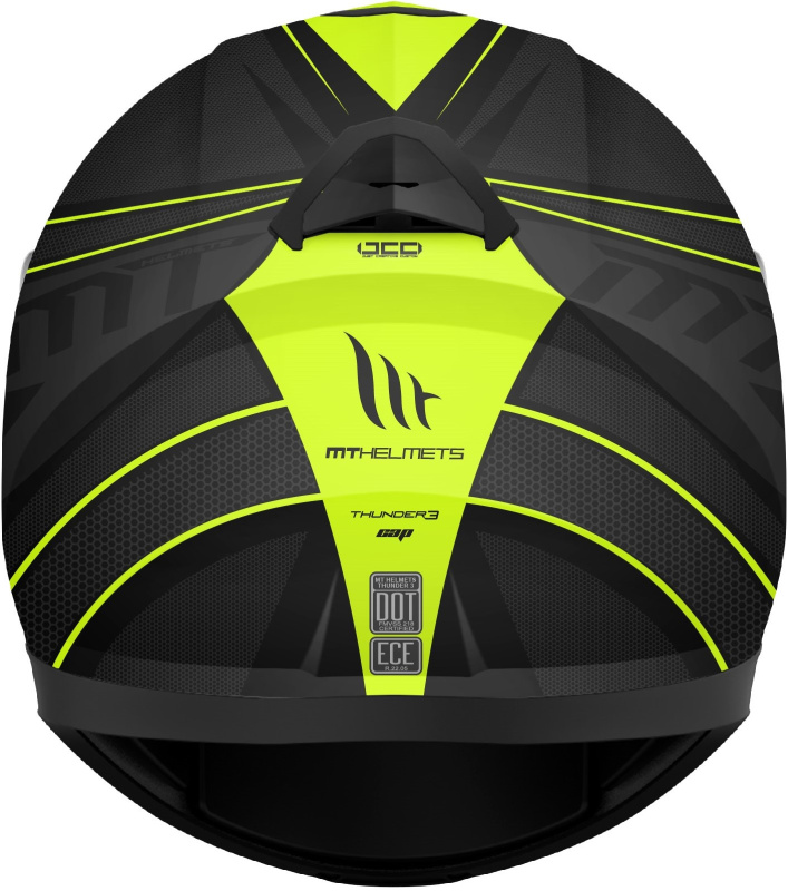 Шлем MT THUNDER 3SV CAP Matt Fluo Yellow