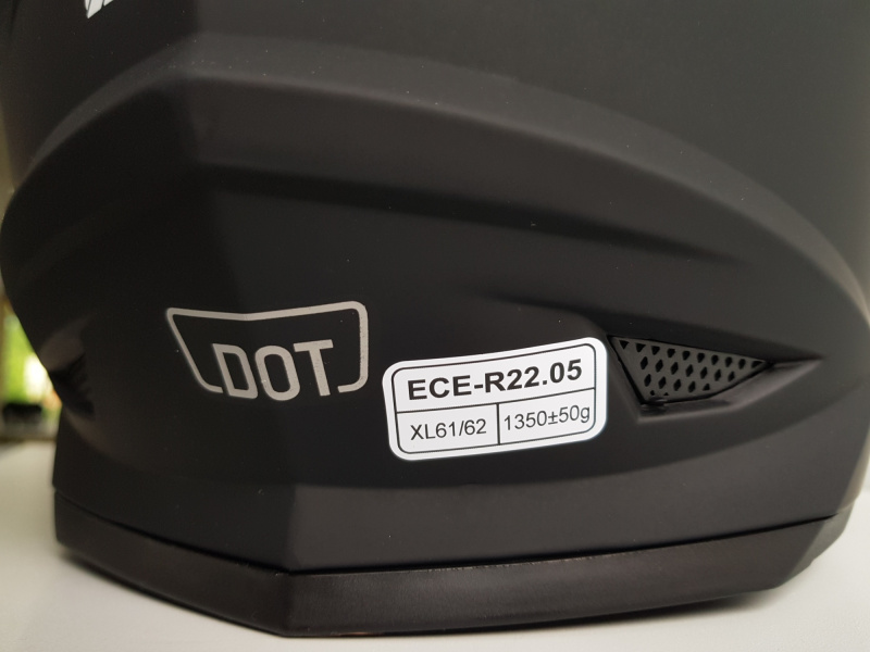 Шлем (кроссовый) Ataki JK801 Solid черный матовый 