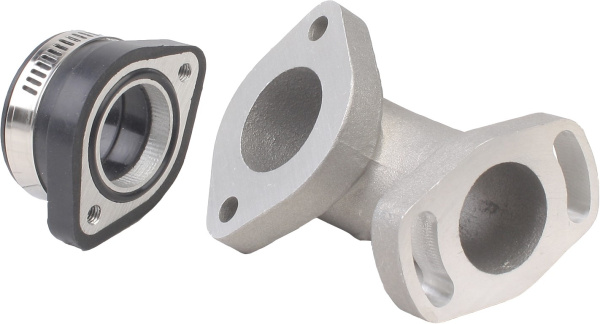 Патрубок карбюратора #4 28мм металл поворотный 110-160см3