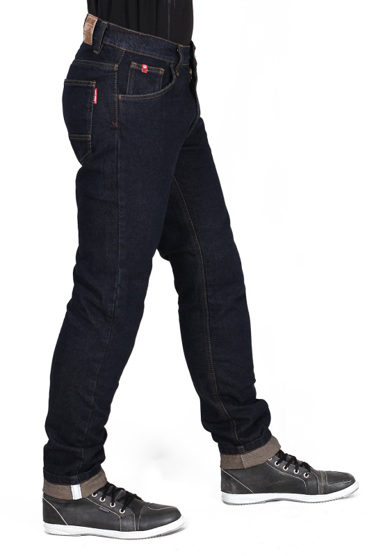 Мотоджинсы мужские INFLAME CLASSIC, цвет синий тёмный