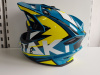 Шлем (кроссовый) Ataki JK801 Rampage синий/желтый глянцевый