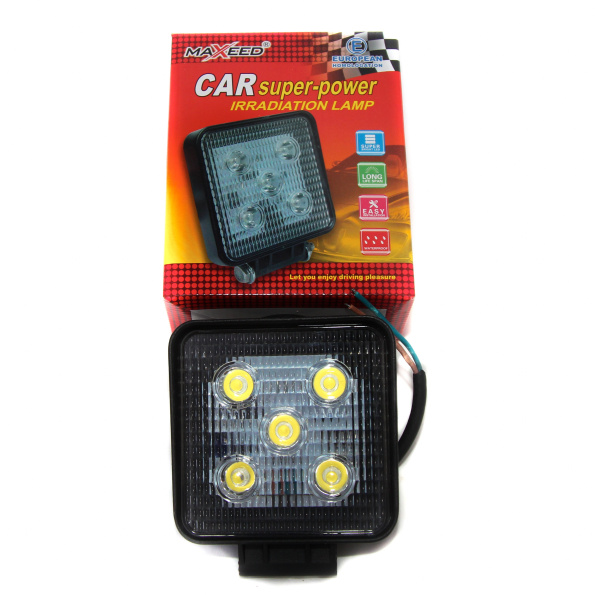 Фара Maxeed 8501, 15 Вт, ширина 118 мм, высота 135 мм, глубина 38 мм (дальний свет)