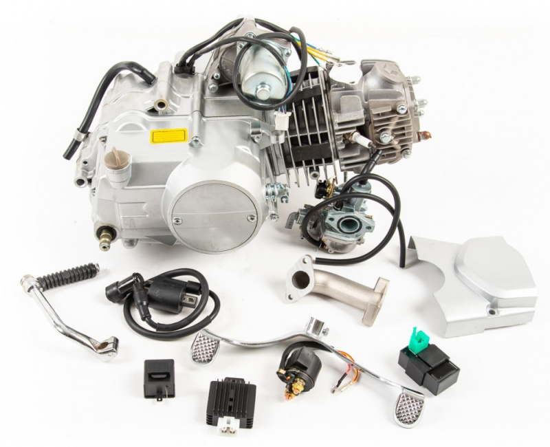 Двигатель 125см3 152FMI (52.4x55.5) механика, 4ск, стартер сверху