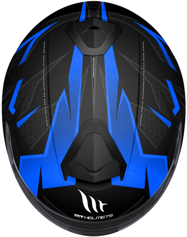 Шлем MT THUNDER EFFECT Gloss Black Deep Blue